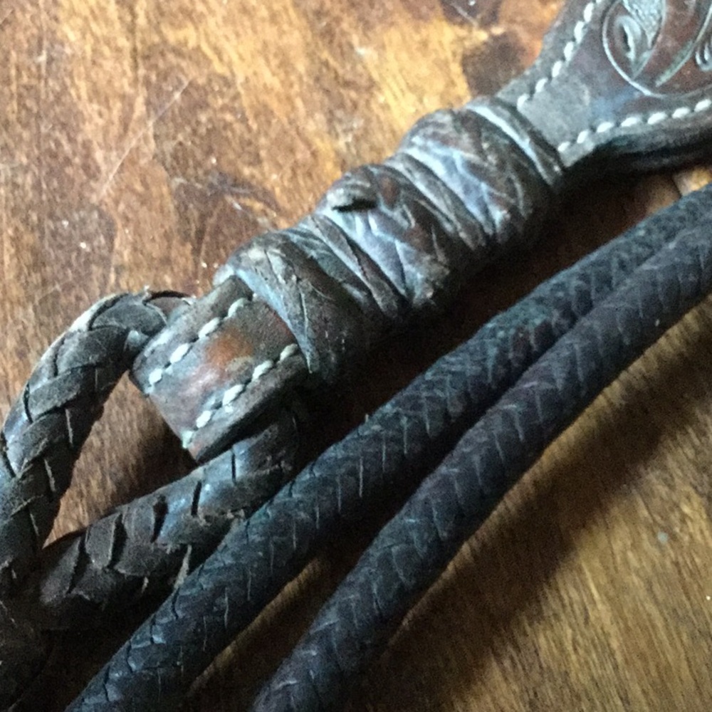 Vintage western Rommel romal reins western riding reining horsemanship AQHA ARAB - Picture 5 of 14